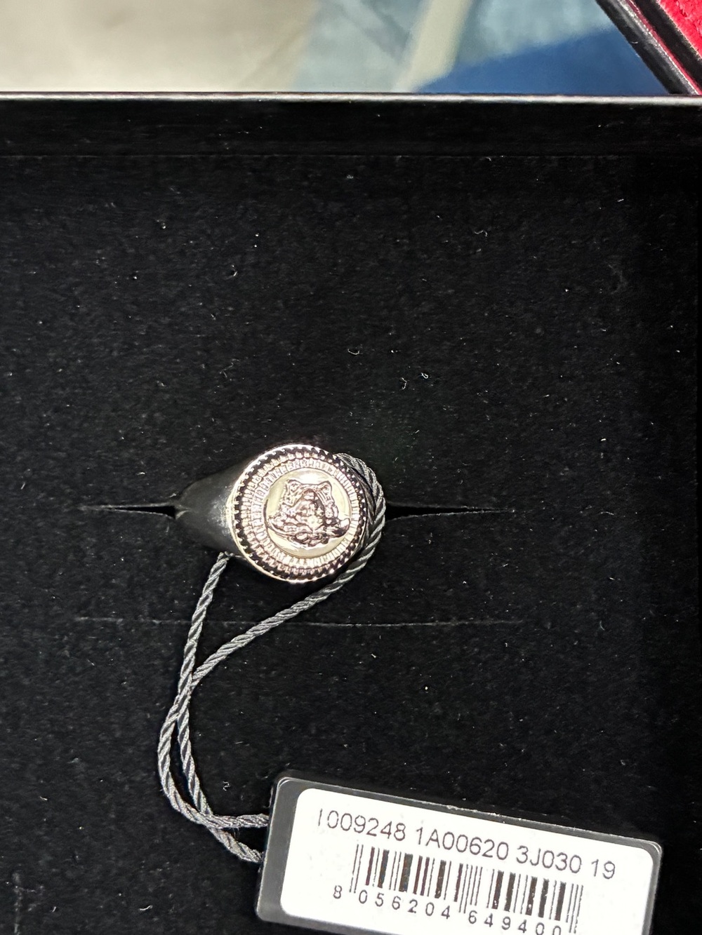 Versace Medusa Head Ring EU 19 Silver Tone NWT with Box Authentic